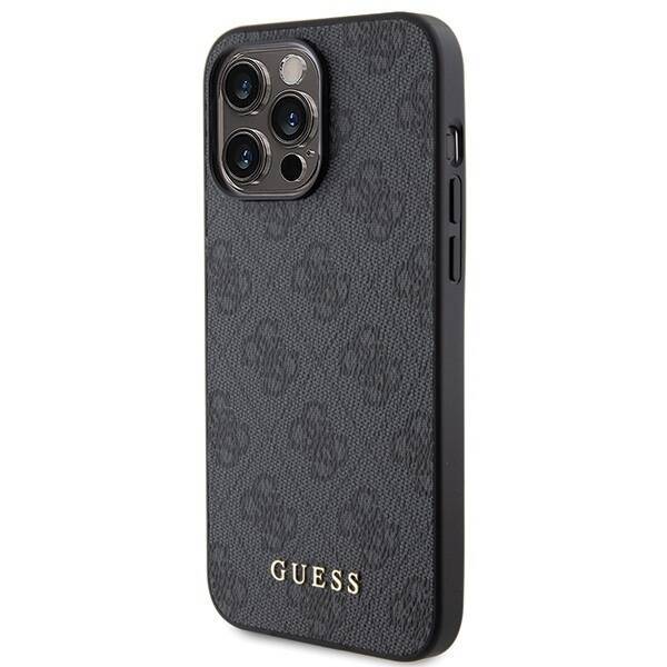 GUESS GUHCP15LG4GFGR IPHONE 15 PRO 6.1 "GRAY/GRAY HARD CASE 4G METAL GOLD LOGO