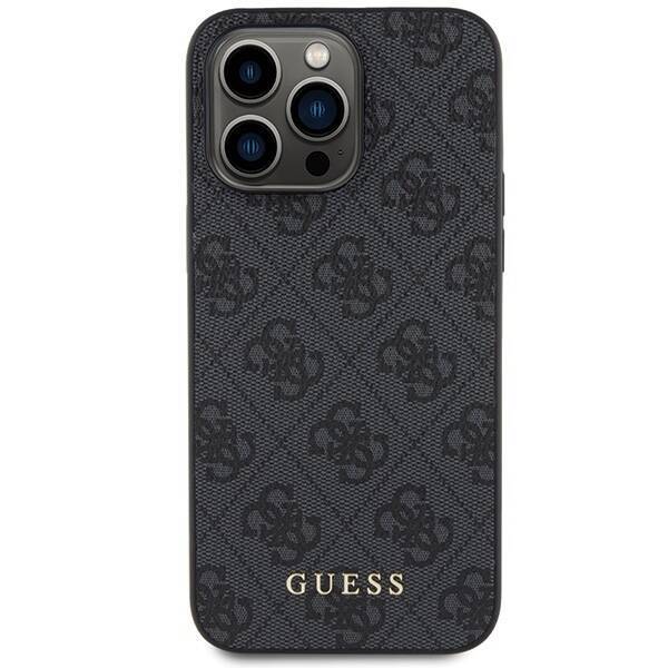 GUESS GUHCP15LG4GFGR IPHONE 15 PRO 6.1 "GRAY/GRAY HARD CASE 4G METAL GOLD LOGO