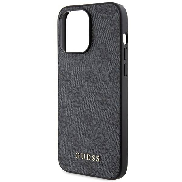 GUESS GUHCP15LG4GFGR IPHONE 15 PRO 6.1 "GRAY/GRAY HARD CASE 4G METAL GOLD LOGO