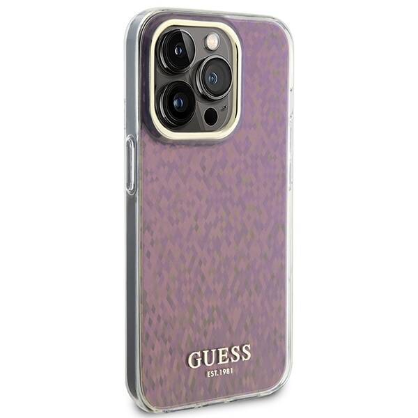 GUESS GUHCP15LHDECMP IPHONE 15 PRO 6.1 "PINK/PINK HARDCASE IML FACETED MIRROR DISCO IRIDESCENT