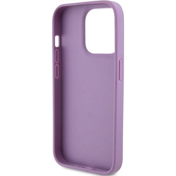 GUESS GUHCP15LP4EPMI IPHONE 15 PRO 6.1 "PURPLE/LIGHT PURPLE HARDCASE LEATHER 4G STAMP