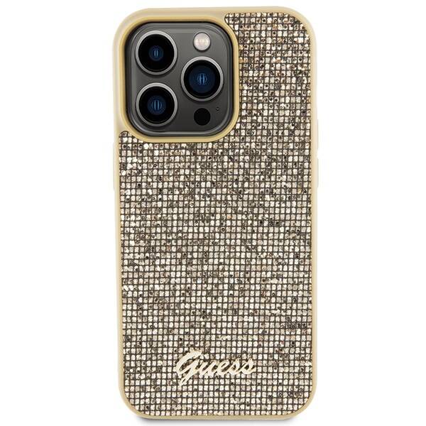 GUESS GUHCP15LPMSDGSD IPHONE 15 PRO 6.1 "GOLD/GOLD HARDCASE DISCO METAL SCRIPT