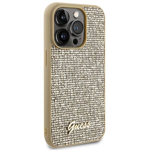 GUESS GUHCP15LPMSDGSD IPHONE 15 PRO 6.1 "GOLD/GOLD HARDCASE DISCO METAL SCRIPT