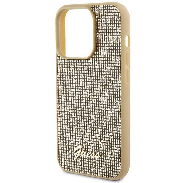 GUESS GUHCP15LPMSDGSD IPHONE 15 PRO 6.1 "GOLD/GOLD HARDCASE DISCO METAL SCRIPT