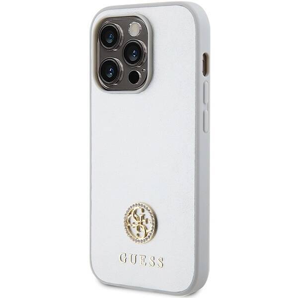 GUESS GUHCP15LPS4DGPS IPHONE 15 PRO 6.1 "SILVER/SILVER HARDCASE STRASS METAL LOGO