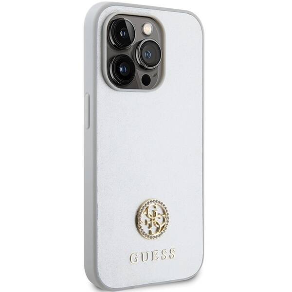 GUESS GUHCP15LPS4DGPS IPHONE 15 PRO 6.1 "SILVER/SILVER HARDCASE STRASS METAL LOGO