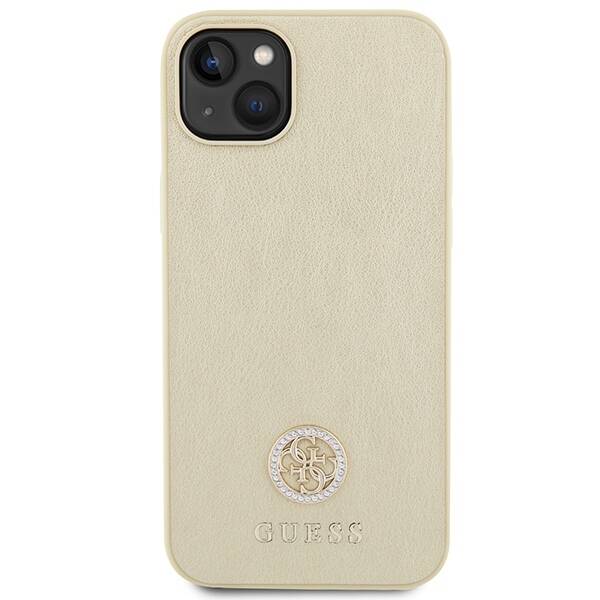 GUESS GUHCP15MPS4DGPD IPHONE 15 PLUS / 14 PLUS 6.7 "ZLOTY / GOLD HARDCASE STRASS METAL LOGO