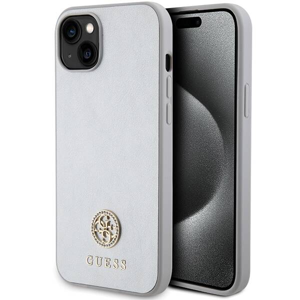 GUESS GUHCP15MPS4DGPS IPHONE 15 PLUS / 14 PLUS 6.7 "SILVER / SILVER HARDCASE STRASS METAL LOGO