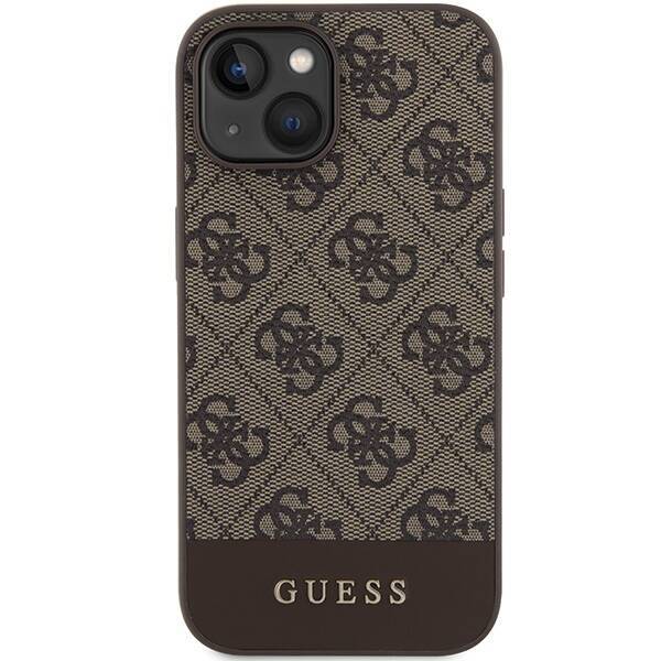 GUESS GUHCP15SG4GBLB IPHONE 15/14/13 6.1 "BRONNE / BROWN HARDCASE 4G STRIPE COLLECTION