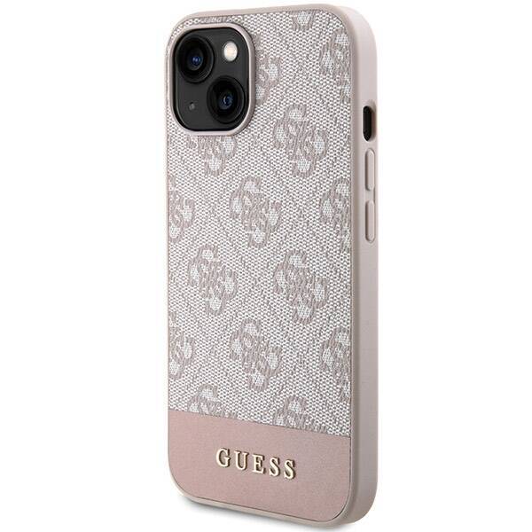 GUESS GUHCP15SG4GLPI IPHONE 15/14/13 6.1 "PINK / PINK HARDCASE 4G STRIPE COLLECTION