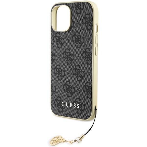 GUESS GUHCP15SGF4G4G IPHONE 15/14/13 6.1 "GRAY / GRAY HARDCASE 4G CHARMS COLLECTION