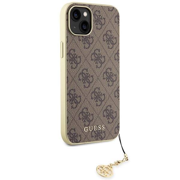 GUESS GUHCP15SGF4GBB IPHONE 15/14/13 6.1 "BRONZE / BROWN HARDCASE 4G CHARMS COLLECTION