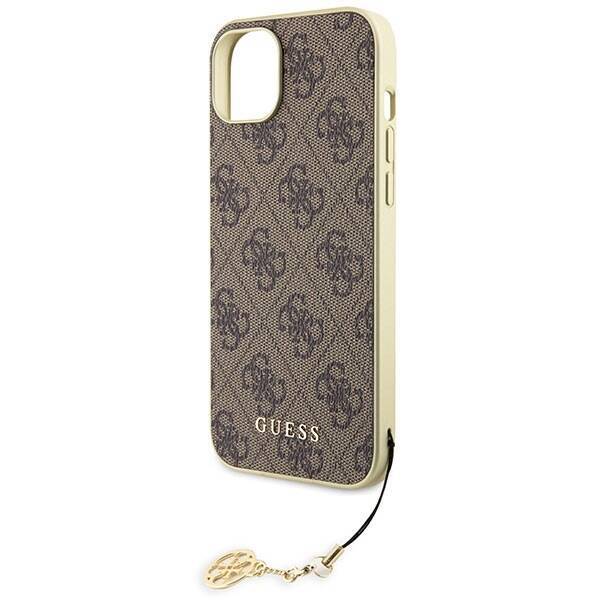 GUESS GUHCP15SGF4GBB IPHONE 15/14/13 6.1 "BRONZE / BROWN HARDCASE 4G CHARMS COLLECTION