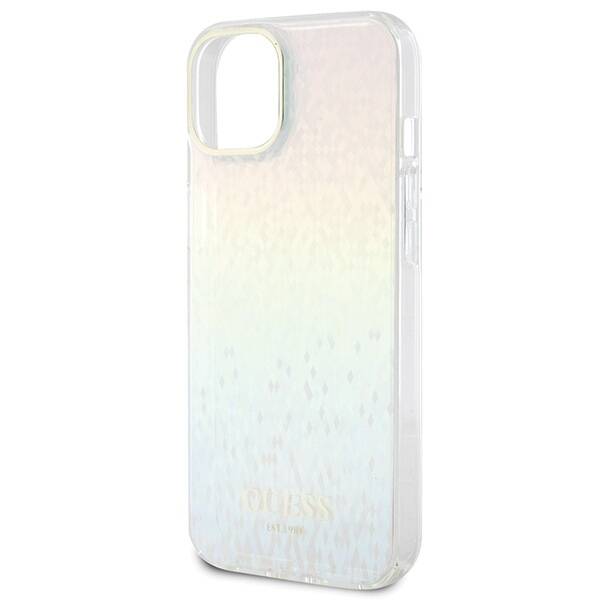 GUESS GUHCP15SHDECMI IPHONE 15/14/13 6.1 "MULTI -COLORED HARDCASE IML FACETED MIRROR DISCO IRIDESCENT