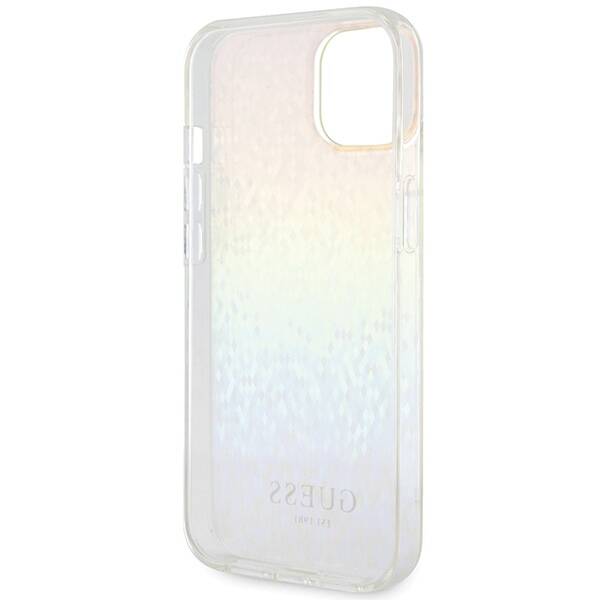 GUESS GUHCP15SHDECMI IPHONE 15/14/13 6.1 "MULTI -COLORED HARDCASE IML FACETED MIRROR DISCO IRIDESCENT