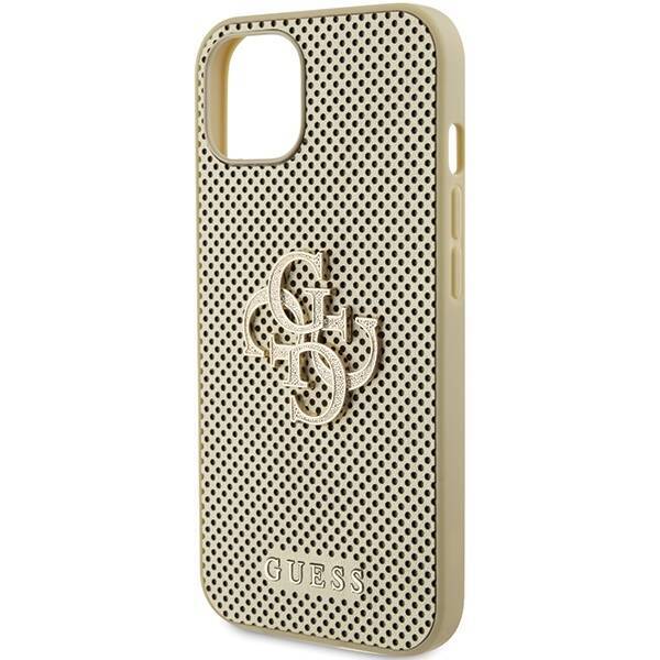 GUESS GUHCP15SP4LGD IPHONE 15/14/13 6.1 "GOLD / GOLD HARDCASE PERFORATED 4G GLITTER