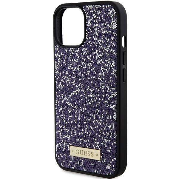 GUESS GUHCP15SPFGSBSBSBSPP IPHONE 15/14/13 6.1 "PURPLE / PURPLE HARDCASE RHINESTONE METAL LOGO