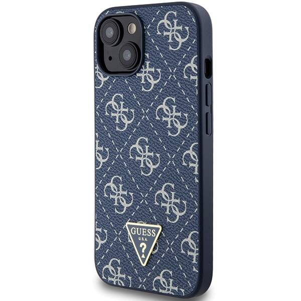 GUESS GUHCP15SPG4GPB IPHONE 15/14/13 6.1 "BLUE / BLUE HARDCASE 4G TRIANGLE METAL LOGO