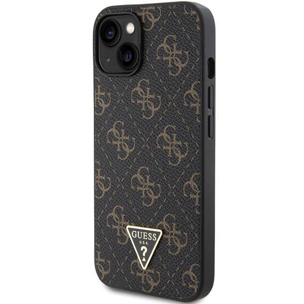 GUESS GUHCP15SPG4GPK IPHONE 15/14/13 6.1 "BLACK / BLACK HARDCASE 4G TRIANGLE METAL LOGO