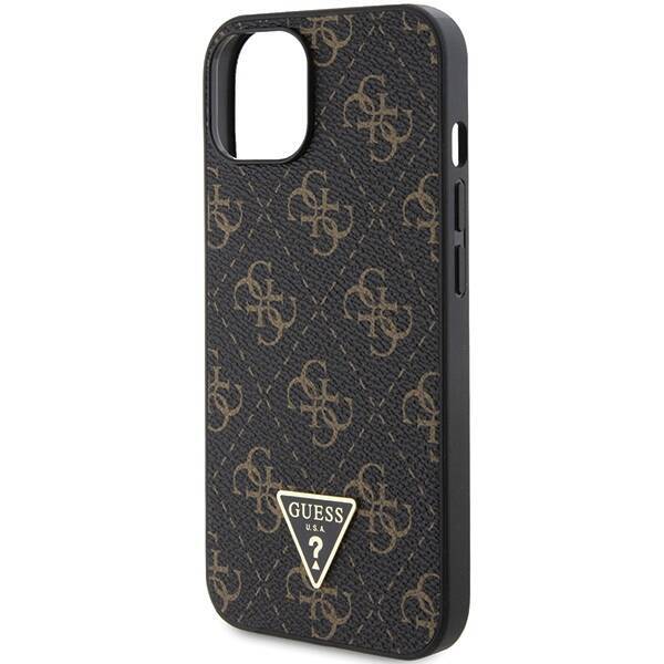 GUESS GUHCP15SPG4GPK IPHONE 15/14/13 6.1 "BLACK / BLACK HARDCASE 4G TRIANGLE METAL LOGO