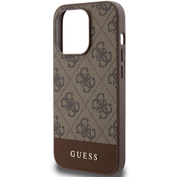 GUESS GUHCP15XG4GBLB IPHONE 15 PRO MAX 6.7 "BRONZE/BROWN HARDCASE 4G STRIPE COLLECTION