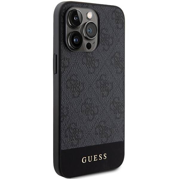 GUESS GUHCP15XG4GGRIG IPHONE 15 PRO MAX 6.7 "GRAY/GRAY HARDCASE 4G STRIPE COLLECTION