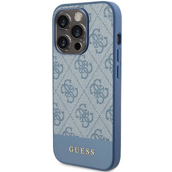 GUESS GUHCP15XG4GLBL IPHONE 15 PRO MAX 6.7 "BLUE/BLUE HARDCASE 4G STRIPE COLLECTION