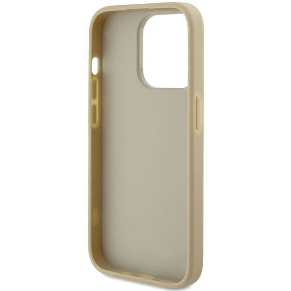 GUESS GUHCP15XHG4SGD IPHONE 15 PRO MAX 6.7 "ZLOTY/GOLD HARDCASE GLITTER SCRIPT BIG 4G