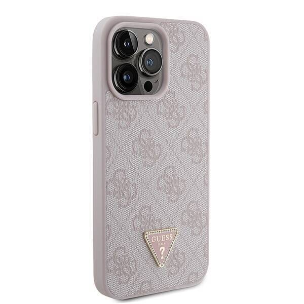 GUESS GUHCP15XP4TDPP IPHONE 15 PRO MAX 6.7 "PINK/PINK HARDCASE LEATHER 4G DIAMOND TRIANGLE