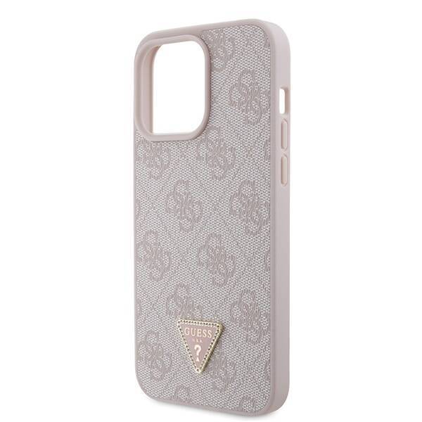 GUESS GUHCP15XP4TDPP IPHONE 15 PRO MAX 6.7 "PINK/PINK HARDCASE LEATHER 4G DIAMOND TRIANGLE