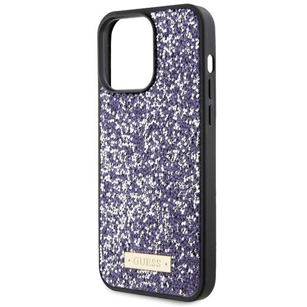 GUESS GUHCP15XPFGSBSBSBSPSP IPHONE 15 PRO MAX 6.7 "PURPLE/PURPLE HARDCASE RHINESTONE METAL LOGO