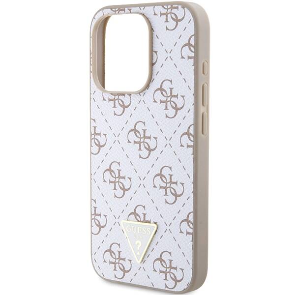 GUESS GUHCP15XPG4GPH IPHONE 15 PRO MAX 6.7 "WHITE/WHITE HARDCASE 4G TRIANGLE METAL LOGO