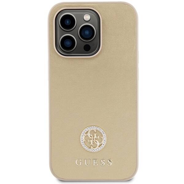 GUESS GUHCP15XPS4DGPD IPHONE 15 PRO MAX 6.7 "ZLOTY/GOLD HARDCASE STRASS METAL LOGO