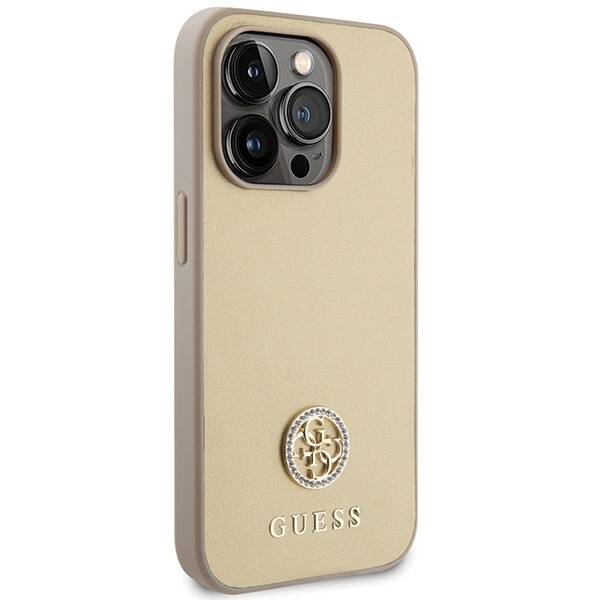 GUESS GUHCP15XPS4DGPD IPHONE 15 PRO MAX 6.7 "ZLOTY/GOLD HARDCASE STRASS METAL LOGO