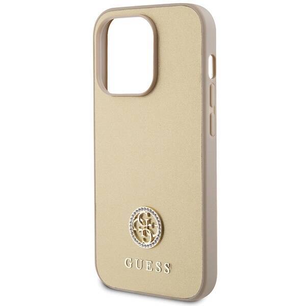 GUESS GUHCP15XPS4DGPD IPHONE 15 PRO MAX 6.7 "ZLOTY/GOLD HARDCASE STRASS METAL LOGO