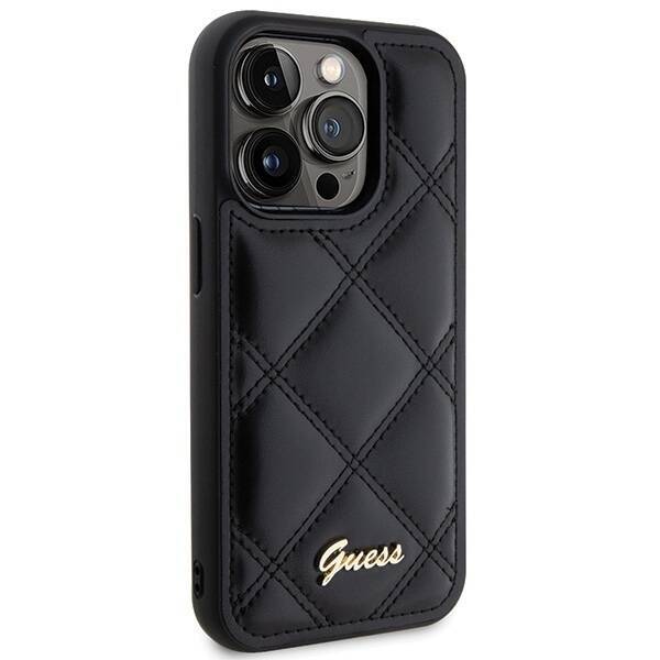 GUESS GUHCP15XPSQSQSK IPHONE 15 PRO MAX 6.7 "BLACK/BLACK HARDCASE QUILTED METAL LOGO