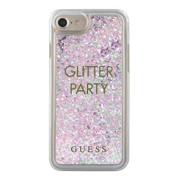 GUESS GUHCP7GLUQPU IPHONE 6/7/8/SE 2020/SE 2022 PURPLE/PURPLE HARD CASE LIQUIDTER PARTY