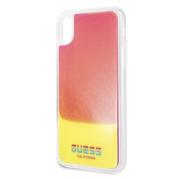 GUESS GUHCPXGLCPI IPHONE X /XS PINK /PINK HARD CASE CALIFORNIA GLOW IN THE DARK