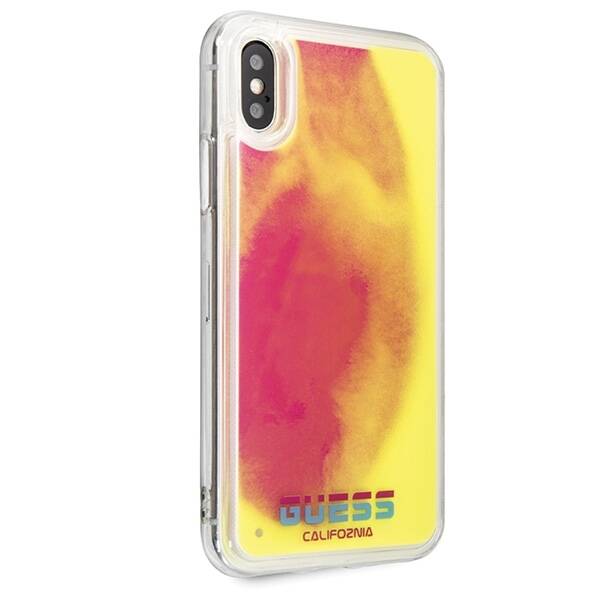 GUESS GUHCPXGLCPI IPHONE X /XS PINK /PINK HARD CASE CALIFORNIA GLOW IN THE DARK