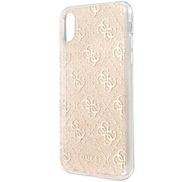 GUESS GUHCPXPCU4GLGO IPHONE X/XS ZŁOTY/GOLD HARD CASE 4G GLITTER