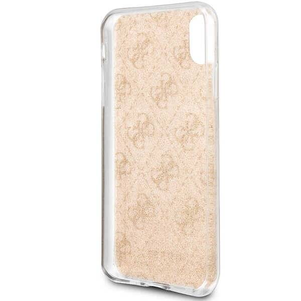 GUESS GUHCPXPCU4GLGO IPHONE X/XS ZŁOTY/GOLD HARD CASE 4G GLITTER