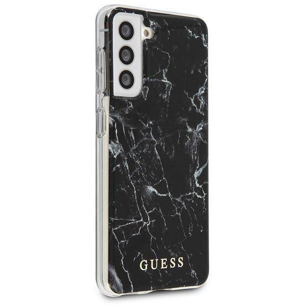 GUESS GUHCS21MPCUMABK S21+ G996 BLACK/BLACK HARDCASE MARBLE