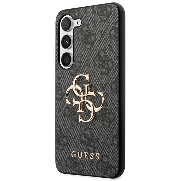 GUESS GUHCS23FE4GGRIG S23 FE S711 GRAY/GRAY HARDCASE 4G BIG METAL LOGO