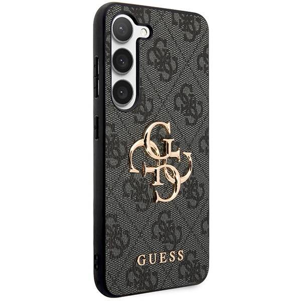 GUESS GUHCS23FE4GGRIG S23 FE S711 GRAY/GRAY HARDCASE 4G BIG METAL LOGO