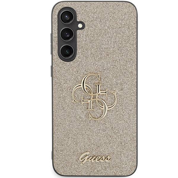 GUESS GUHCS23FEHG4SGD S23 FE S711 ZLOTY/GOLD HARDCASE GLITTER SCRIPT BIG 4G