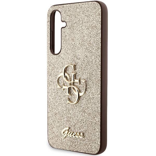 GUESS GUHCS23FEHG4SGD S23 FE S711 ZLOTY/GOLD HARDCASE GLITTER SCRIPT BIG 4G