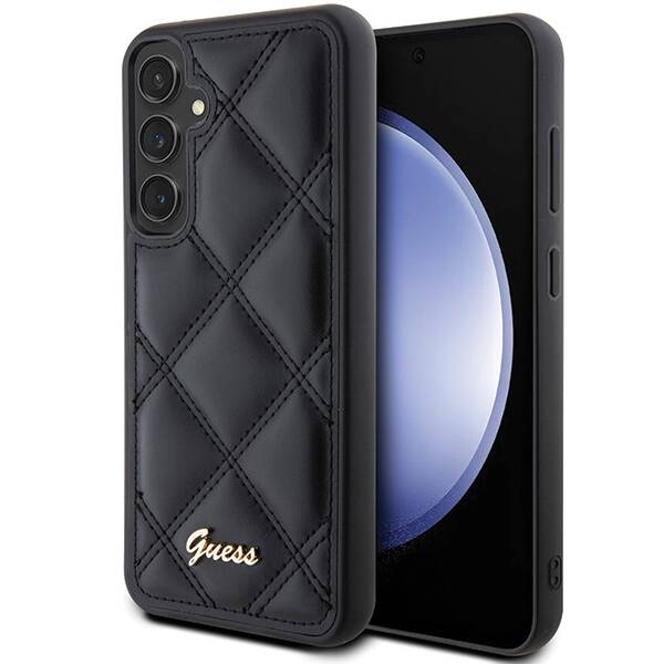 GUESS GUHCS23FEPSQSQSK S23 FE S711 BLACK/BLACK HARDCASE QUILTED METAL LOGO