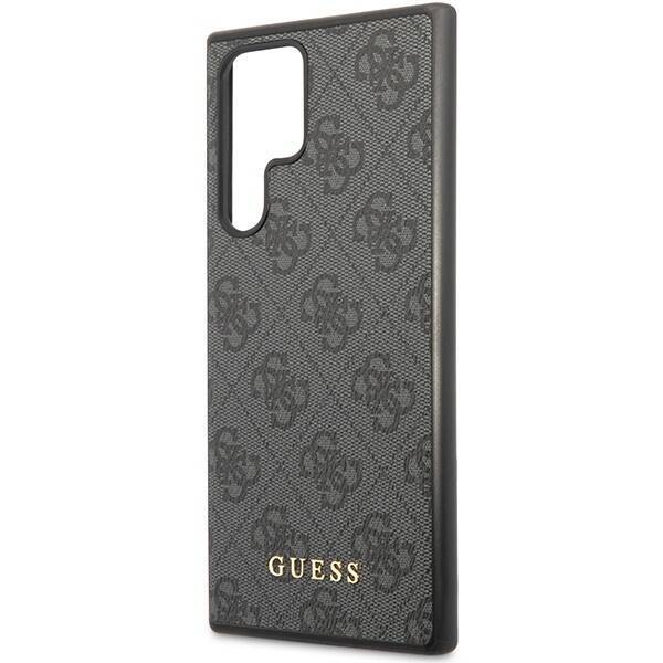 GUESS GUHCS23LG4GFGR S23 ULTRA S918 GRAY/GRAY HARDCASE 4G METAL GOLD LOGO