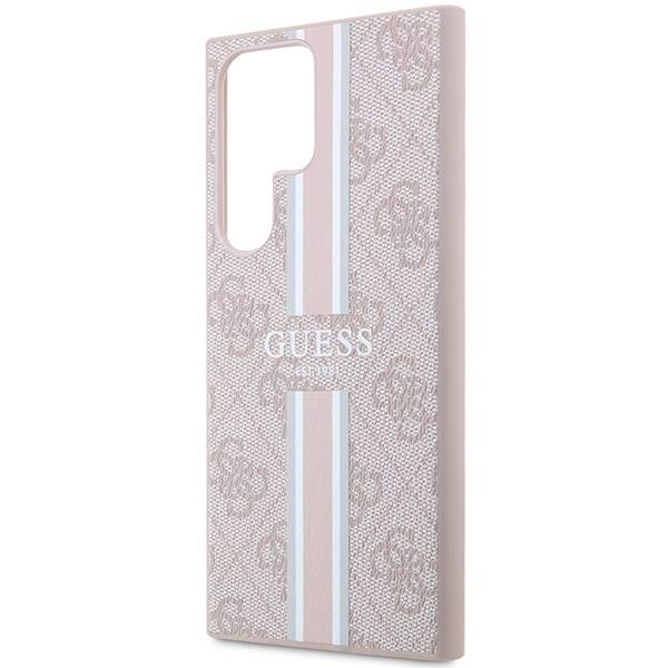 GUESS GUHCS23LP4RPSP S23 ULTRA S918 PINK/PINK HARDCASE 4G PRINTED STRIPE