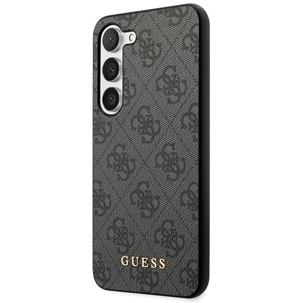 GUESS GUHCS23MG4GFGR S23+ S916 GRAY/GRAY HARDCASE 4G METAL GOLD LOGO